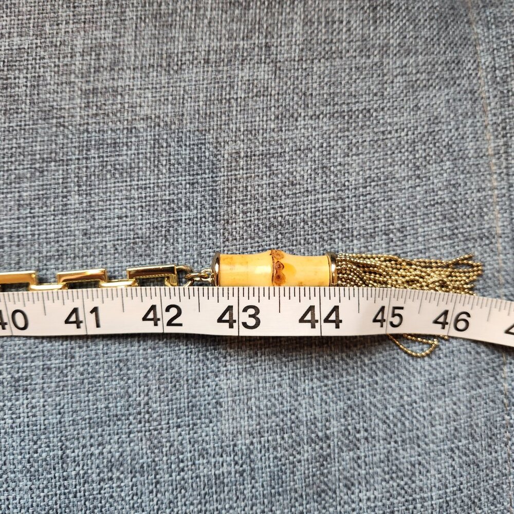 Talbots Gold-tone Square Link Belt - Picture 4 of 4